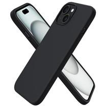 Capa de telefone ORNARTO compatível com iPhone 15 de 6,1 polegadas preta Capa de telefone ORNARTO compatível com iPhone 15 de 6,1 polegadas preta