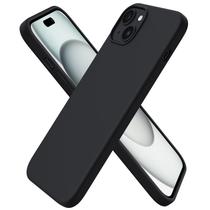 Capa de telefone ORNARTO compatível com iPhone 15 Plus 6,7" preta Capa de telefone ORNARTO compatível com iPhone 15 Plus 6,7" preta