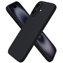 Capa de telefone ORNARTO compatível com iPhone 16 6.1 - preta Capa de telefone ORNARTO compatível com iPhone 16 6.1 - preta