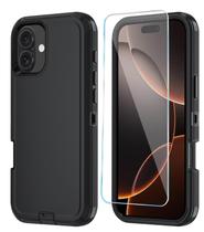 Capa de telefone para iPhone 16 Plus com tela HD preta