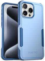Capa de telefone Poetic Neon Series iPhone 15 Pro Max azul celeste Capa de telefone Poetic Neon Series iPhone 15 Pro Max azul celeste