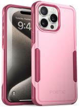 Capa de telefone Poetic Neon Series para iPhone 15 Pro Max rosa claro