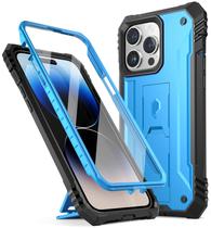 Capa de telefone Poetic Revolution iPhone 14 Pro Max 6,7" azul claro