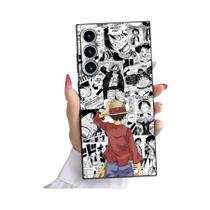 Capa De Telefone Preta E Macia Para Samsung Galaxy S23 Ultra S24 plus S20 S25 Edge S21 FE One Piece