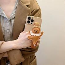 Capa de telefone Roemary Cartoon Bear para iPhone 15 Pro Max com pulseira Capa de telefone Roemary Cartoon Bear para iPhone 15 Pro Max com pulseira