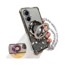 Capa De Telefone Rosa Brilhante Com Airbag Para Xiaomi POCO F7 M7 F7 pro Ultra, Anti Queda E