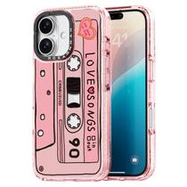 Capa de telefone Rosarnnah compatível para iPhone 16 6.1 - rosa