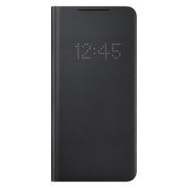 Capa de telefone Samsung Galaxy S21+ 5G LED View preta original Capa de telefone Samsung Galaxy S21+ 5G LED View preta original