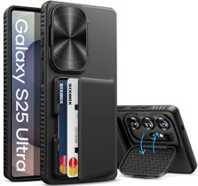 Capa de telefone SIXBOX para Samsung Galaxy S25 Ultra 2025 preta