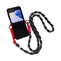 Capa De Telefone Slim Candy Para Motorola Moto Razr 40 50 60 Com Alça Sólida Para Uso Transversal E - NONE
