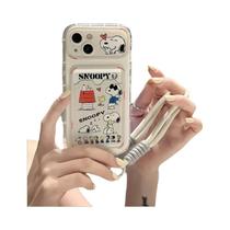 Capa De Telefone Snoopy Para iPhone 16 15 14 13 12 11 pro Max Capa De TPU Macia Com Cordão Capa De Telefone Snoopy Para iPhone 16 15 14 13 12 11 pro Max Capa De TPU Macia Com Cordão