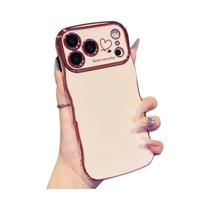 Capa De Telefone Soft Com Design De Amor E Eletroplatação Para Apple iPhone 17 pro Max 16 15 14 13