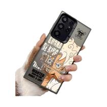 Capa De Telefone Soft Shell Anime One Piece D-Luffy Para Samsung Galaxy S21 S22 S23 S24 S25 Note 20