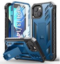 Capa de Telefone SoiOS com Suporte para iPhone 13/14 (6,1") - Azul