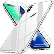 Capa de telefone SPIDERCASE para iPhone X/Xs com 2 telas de vidro Capa de telefone SPIDERCASE para iPhone X/Xs com 2 telas de vidro