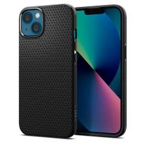 Capa de telefone Spigen Liquid Air para iPhone 13 (2021) - preta fosca