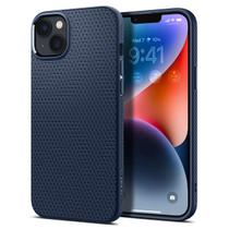 Capa de telefone Spigen Liquid Air para iPhone 14 (2022) azul marinho