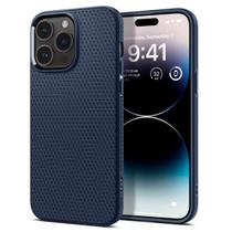 Capa de telefone Spigen Liquid Air para iPhone 14 Pro 2022 azul marinho
