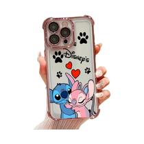 Capa De Telefone Stitch Disney Fofa Para iPhone 16E 16 15 14 13 12 11 XS pro Max Mini plus