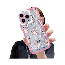 Capa de Telefone Stitch Transparente para Redmi Note 12, 11, 10, 9, 7, 8, 9C, 10C, 12C e 13C