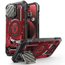 Capa de telefone SUPCASE para iPhone 15 Pro Max com capa de câmera vermelha