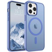 Capa de telefone SUPFINE Magnetic para iPhone 14 Pro Max azul roxa Capa de telefone SUPFINE Magnetic para iPhone 14 Pro Max azul roxa
