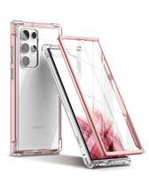 Capa de telefone SURITCH para Samsung Galaxy S22 Ultra 6.8 - ouro rosa Capa de telefone SURITCH para Samsung Galaxy S22 Ultra 6.8 - ouro rosa