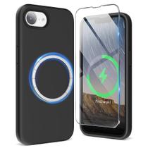 Capa de telefone SURPHY para iPhone 16e com MagSafe com tela preta