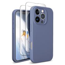 Capa de telefone SUW iPhone 16 Pro de 6,3" de silicone com 2 protetores de tela