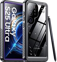 Capa de telefone Temdan à prova d'água com lente para Samsung Galaxy S25 Ultra