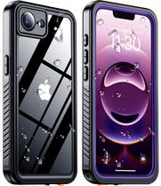 Capa de telefone Temdan à prova d'água IP68 para iPhone 16e 6.1-roxa