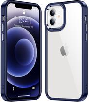 Capa de telefone Temdan para iPhone 12/12 Pro Slim à prova de choque SeaBlue