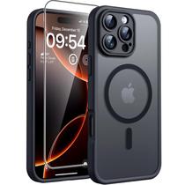 Capa de telefone TOCOL 3 em 1 para iPhone 16 Pro Max de 6,9 polegadas preta