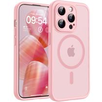 Capa de telefone TOCOL Magnetic para iPhone 13 Pro rosa claro