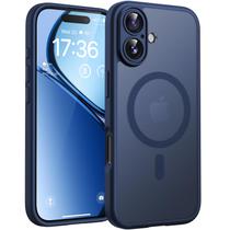 Capa de telefone TOCOL para telefone 17 com proteção total da câmera azul