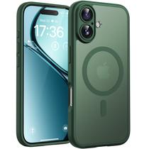 Capa de telefone TOCOL para telefone 17 com proteção total da câmera verde