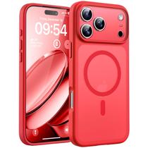 Capa de telefone TOCOL para telefone 17 Pro com proteção total da câmera vermelha