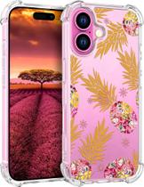 Capa de telefone Topgraph compatível com iPhone 16 Plus Clear