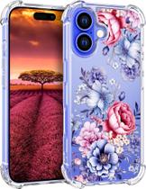 Capa de telefone Topgraph compatível com iPhone 16 Plus para mulheres