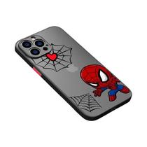 Capa de telefone translúcida fosca do Homem-Aranha da Marvel para iPhone 14 13 12 11 XS Mini Pro Max