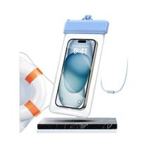 Capa De Telefone Transparente À Prova d'Água Com Tela Sensível Ao Toque Abaixo De 7,2 Polegadas Com