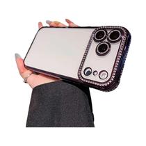 Capa De Telefone Transparente Com Glitter E Diamante À Prova De Choque Para iPhone 17 pro Max 16 15