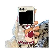 Capa De Telefone Transparente Em PC Com Estampa De Rena De Natal Para Samsung Galaxy Z Flip7 FE 6 5 Capa De Telefone Transparente Em PC Com Estampa De Rena De Natal Para Samsung Galaxy Z Flip7 FE 6 5