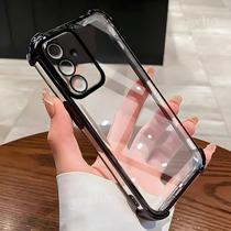 Capa De Telefone Transparente Preta Para Samsung Galaxy A16 A26 A06 A36 A56 5G Capa Protetora Com