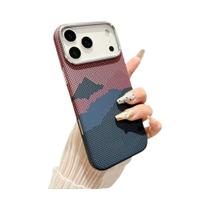 Capa De Telefone Ultra Fina De Fibra De Carbono Kelvar Com Carregamento Sem Fio Magnético Colorido