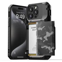 Capa de telefone VRS DESIGN Damda Glide Pro com porta-cartões iPhone 15 Pro Max