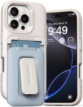 Capa de telefone VRS DESIGN Orb para iPhone 16 Pro (2024) algodão azul