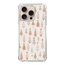 Capa de telefone Vusbvelnot Pink Christmas Trees iPhone 16 Pro
