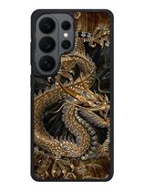 Capa de telefone VUTTOO para Samsung Galaxy S26 Ultra - Golden Dragon Capa de telefone VUTTOO para Samsung Galaxy S26 Ultra - Golden Dragon