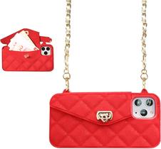 Capa de telefone Wallet UnnFiko para iPhone 16 Plus com suporte para cartão